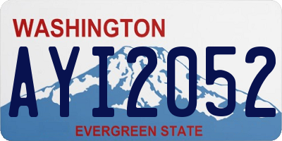 WA license plate AYI2052