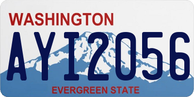 WA license plate AYI2056