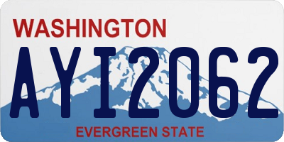 WA license plate AYI2062