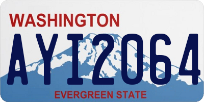 WA license plate AYI2064