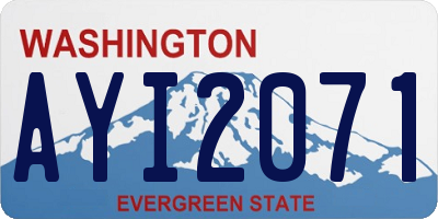 WA license plate AYI2071