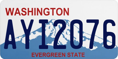 WA license plate AYI2076