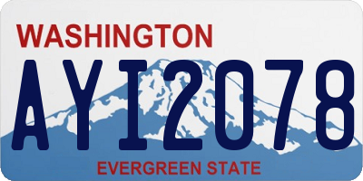 WA license plate AYI2078