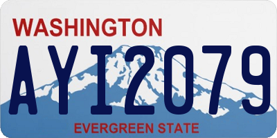 WA license plate AYI2079