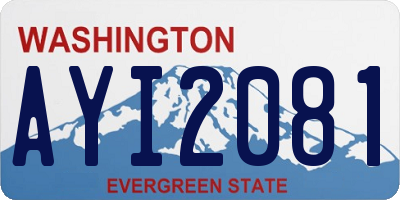 WA license plate AYI2081