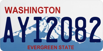 WA license plate AYI2082