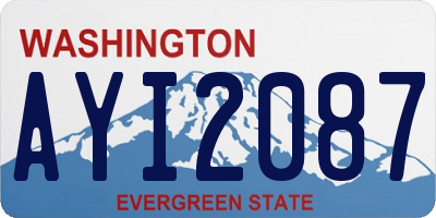 WA license plate AYI2087