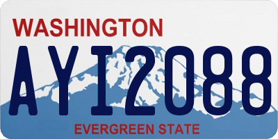WA license plate AYI2088