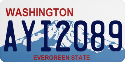 WA license plate AYI2089
