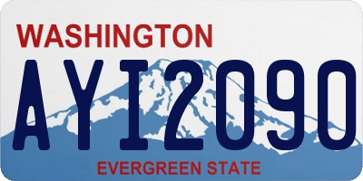 WA license plate AYI2090