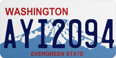 WA license plate AYI2094