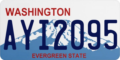 WA license plate AYI2095