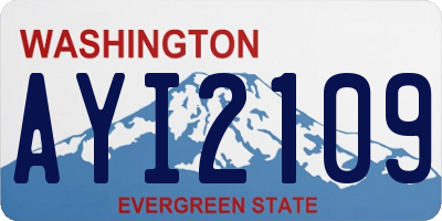 WA license plate AYI2109