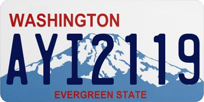 WA license plate AYI2119