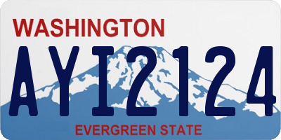 WA license plate AYI2124