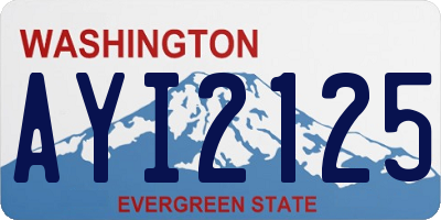 WA license plate AYI2125