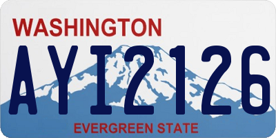 WA license plate AYI2126