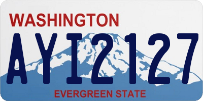 WA license plate AYI2127