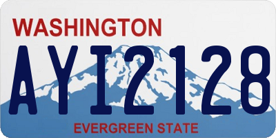 WA license plate AYI2128