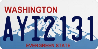 WA license plate AYI2131