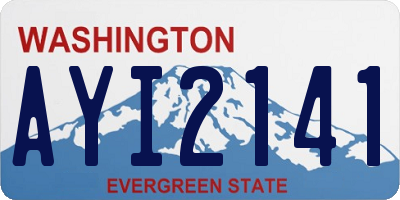 WA license plate AYI2141