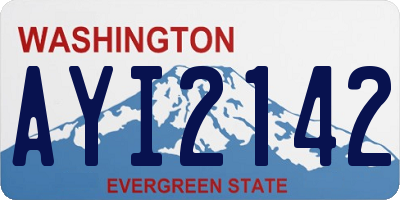 WA license plate AYI2142