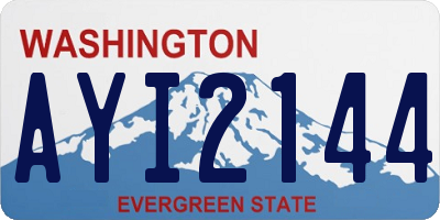 WA license plate AYI2144