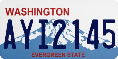 WA license plate AYI2145