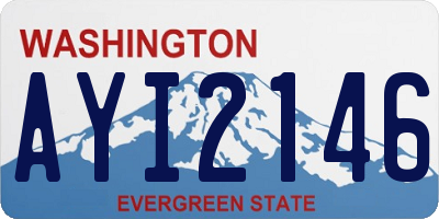 WA license plate AYI2146