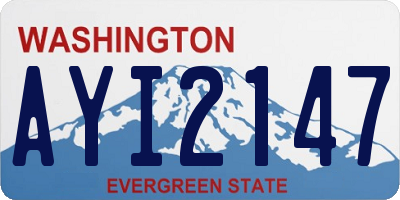 WA license plate AYI2147