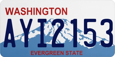 WA license plate AYI2153