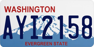 WA license plate AYI2158