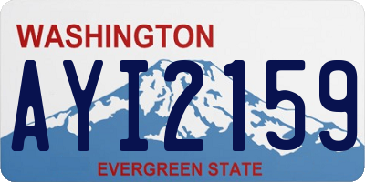 WA license plate AYI2159