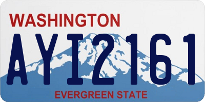 WA license plate AYI2161