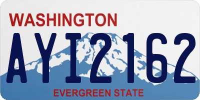 WA license plate AYI2162