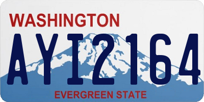 WA license plate AYI2164