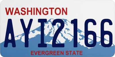 WA license plate AYI2166
