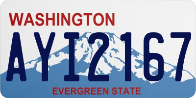 WA license plate AYI2167