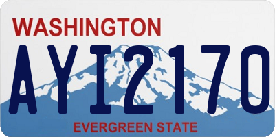 WA license plate AYI2170