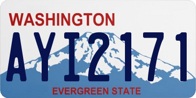 WA license plate AYI2171