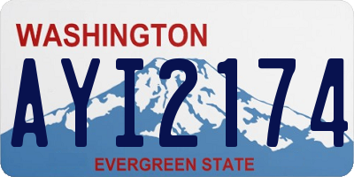 WA license plate AYI2174