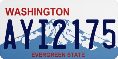 WA license plate AYI2175