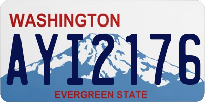 WA license plate AYI2176