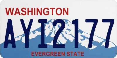 WA license plate AYI2177