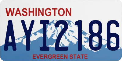 WA license plate AYI2186