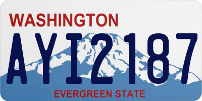 WA license plate AYI2187