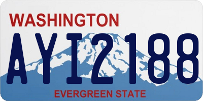 WA license plate AYI2188