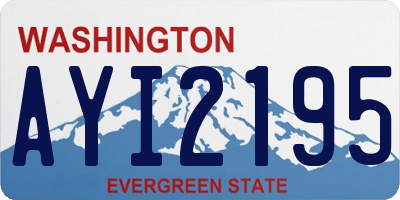 WA license plate AYI2195