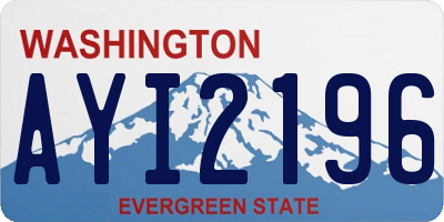 WA license plate AYI2196