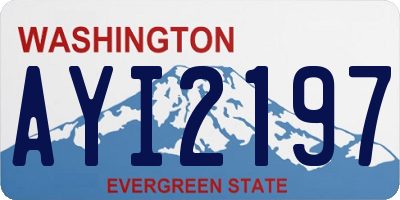 WA license plate AYI2197